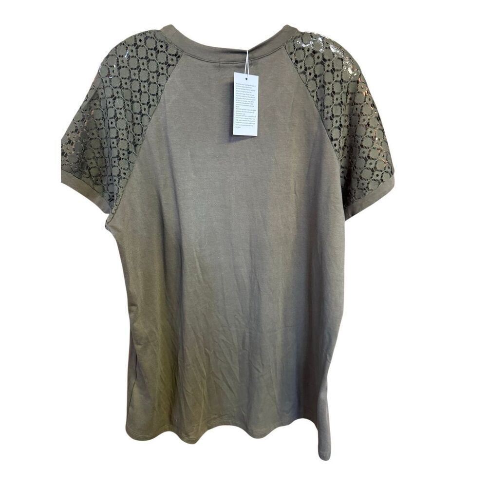 Automet Womans Pleated Knit green Sz XXL NWT - Picture 3 of 8